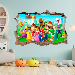 Vinilo decorativo Super Mario Bros 3D