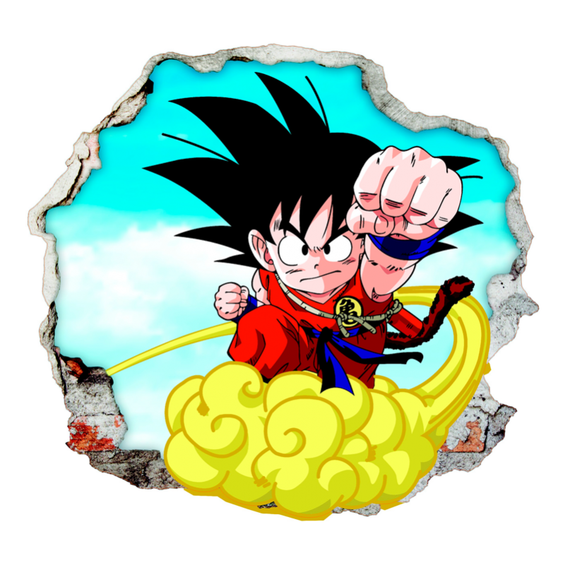 Vinilo Dragon Ball Son Goku 3d | Vinilos Hogar