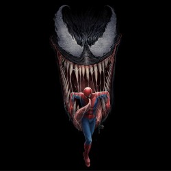 Vinilo Spiderman contra Venom